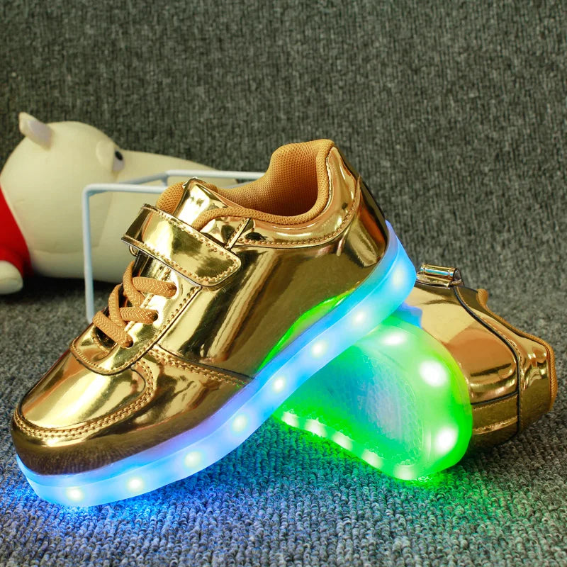 USB Charger LED Glowing Sneakers