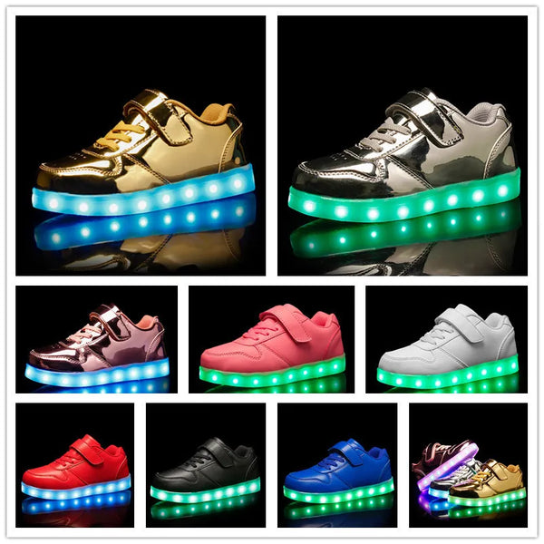 USB Charger LED Glowing Sneakers