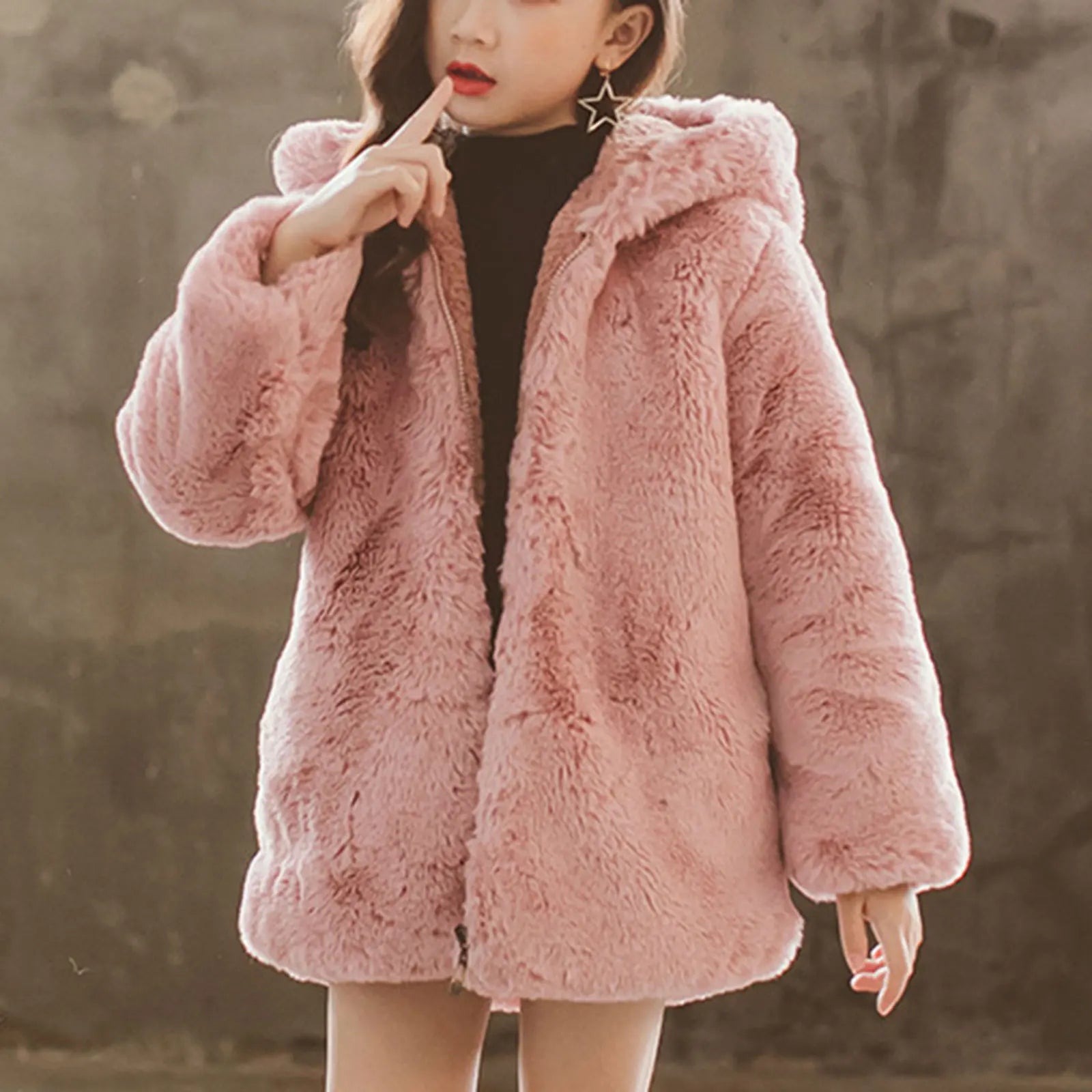 Girls Fur Coat