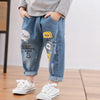 Casual Elastic Waist Jeans