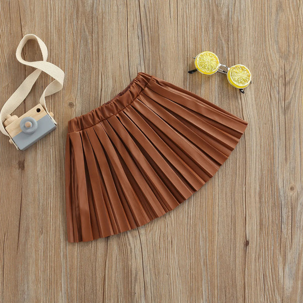 High Waist Pleated Skirt