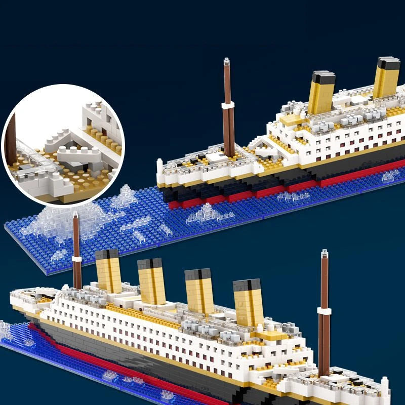 Titanic Model Building Blocks Bricks Toy