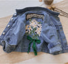 Flower Embroidery Denim Jacket