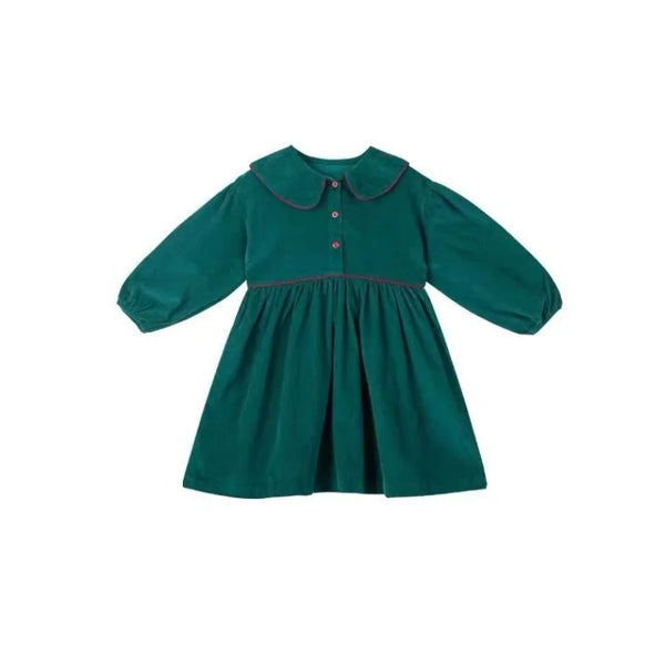 Green Retro Casual Dress