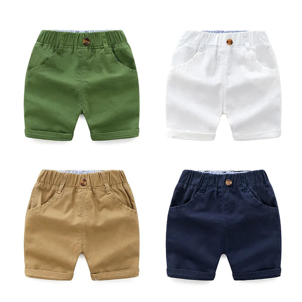 Solid Colour Cotton Shorts