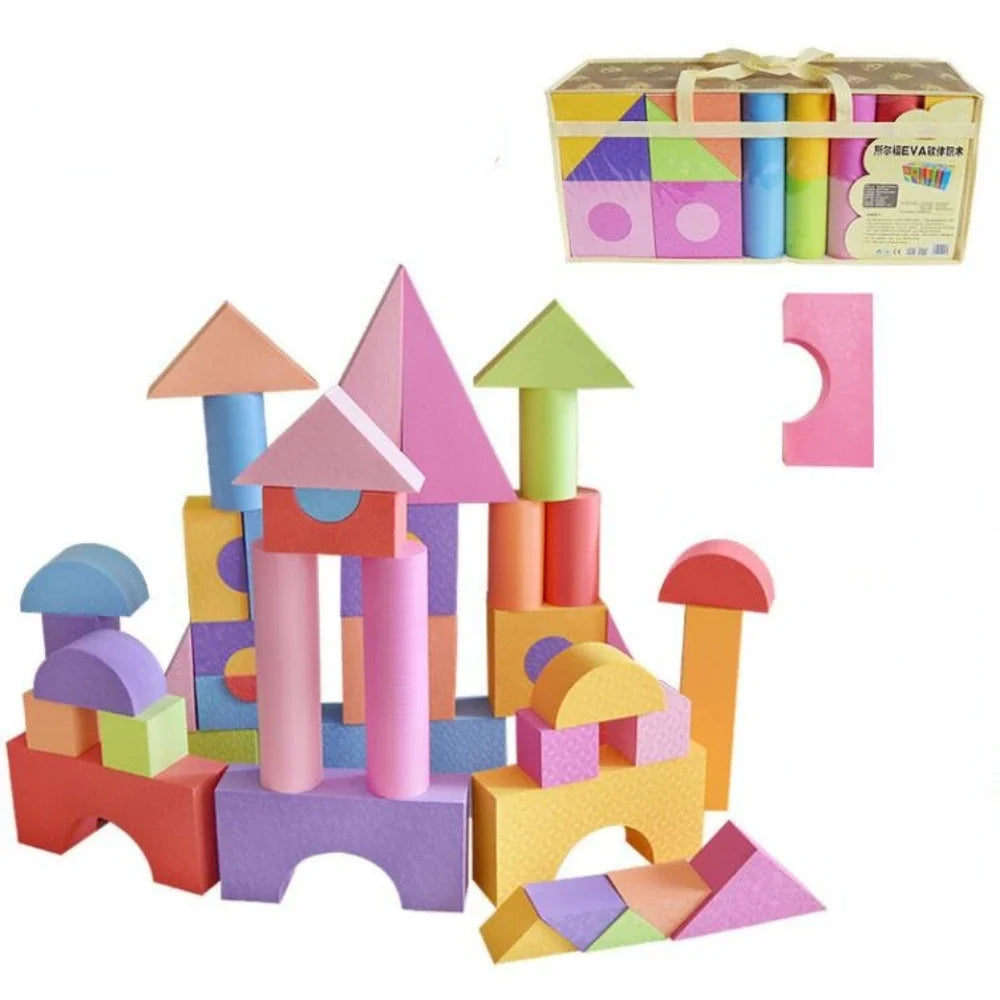 50 Pcs/Set EVA Foam Blocks Educational Kids Toys