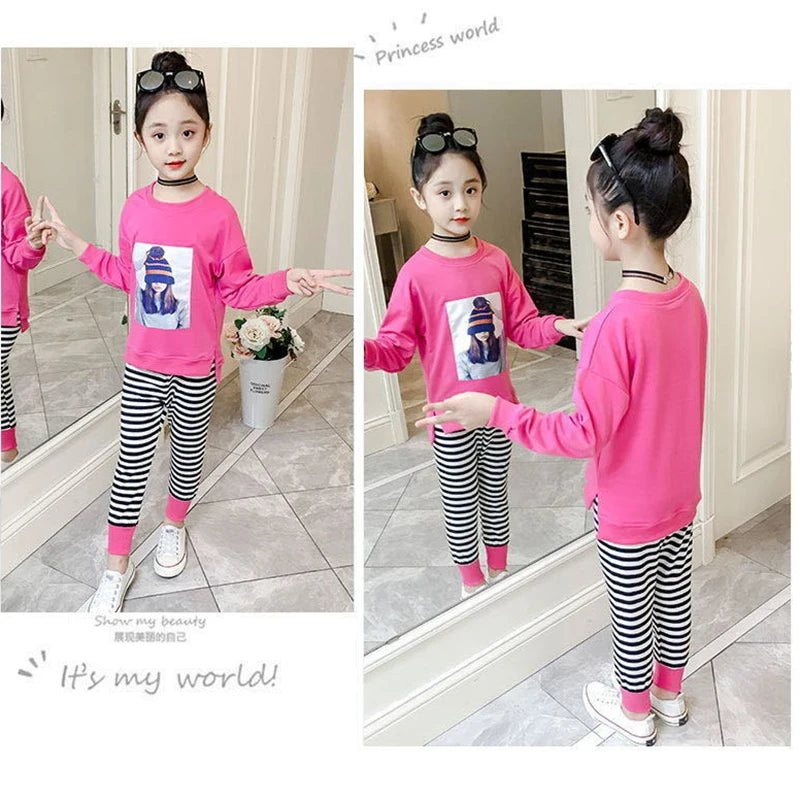 Girls Sporty Clothing Set