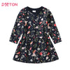 Cotton Cartoon Long Sleeves Dress