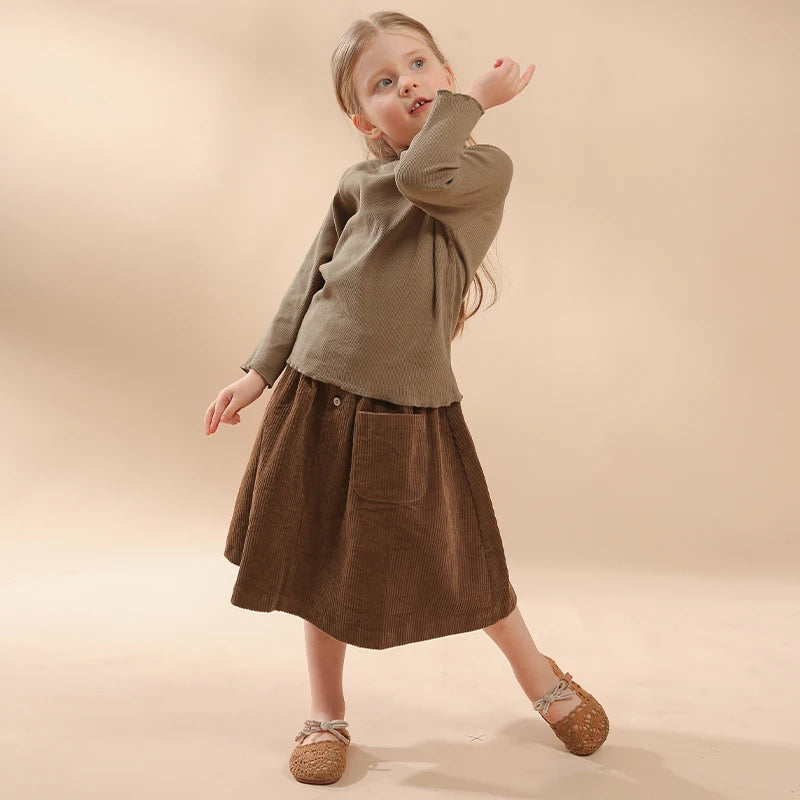 Cotton Retro Corduroy Skirt