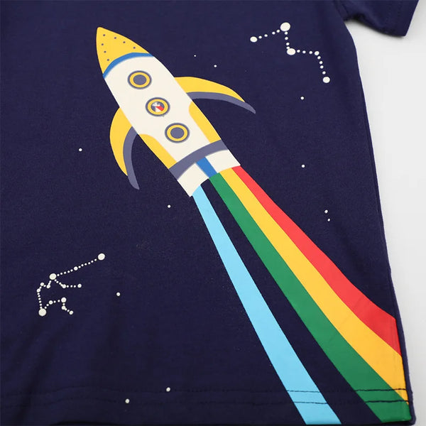 Cartoon Rocket T-Shirt