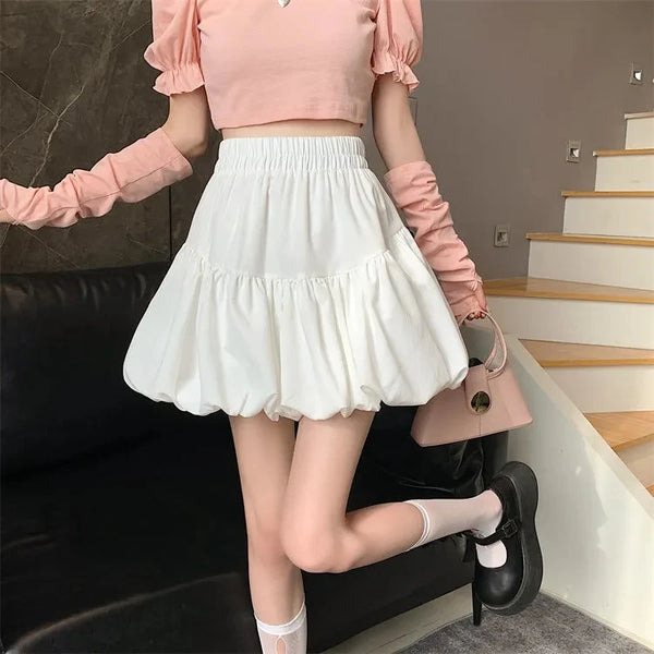 Cotton Bubble Skirt