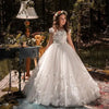 Party Long Tulle Dress with Butterfly Appliques