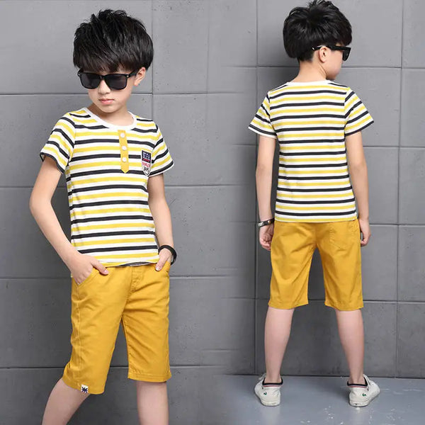 Casual Stripe Clothing Set