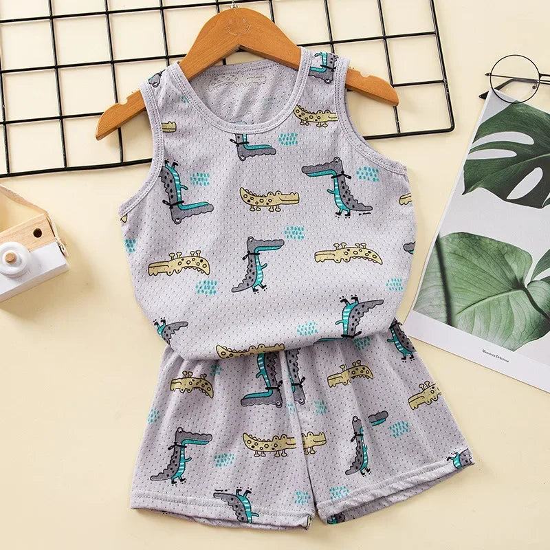 Summer Sleeveless Clothing Set