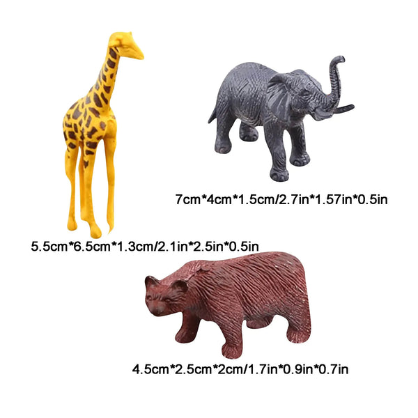 53Pcs/set Animal Toy Simulation